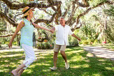 Couple Dancing at Dunlawton Sugar Mill Gardens (1)