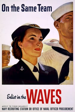 On_the_same_team,_Enlist_in_the_WAVES,_U.S._Navy_poster,_1943