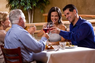 Two Couples Cheering at SoNapa Dining (4)